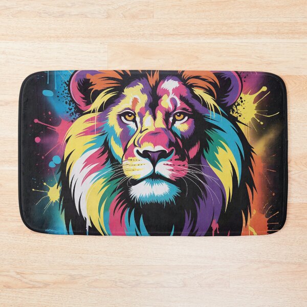 Item preview,  King of the Jungle Paint Splash Print designed and sold by Marcu Ioachim.