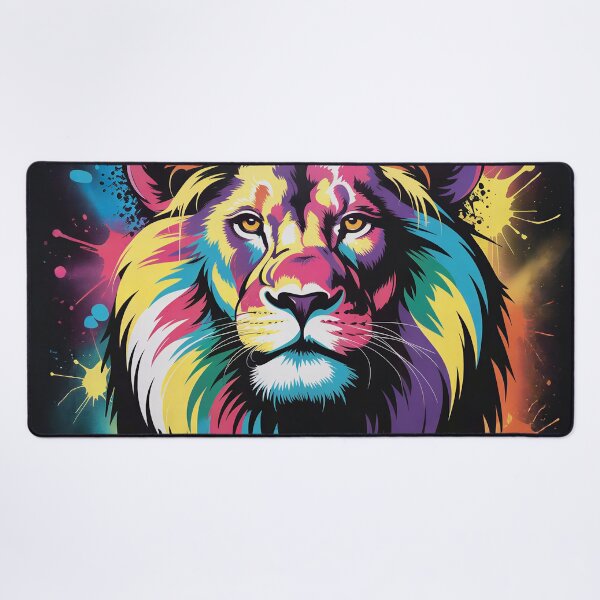 Item preview, King of the Jungle Paint Splash Print designed and sold by Marcu Ioachim.