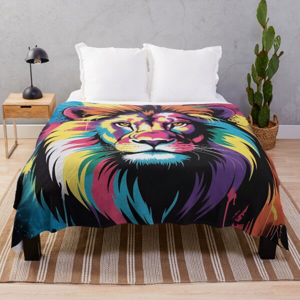 Item preview,  King of the Jungle Paint Splash Print designed and sold by Marcu Ioachim.