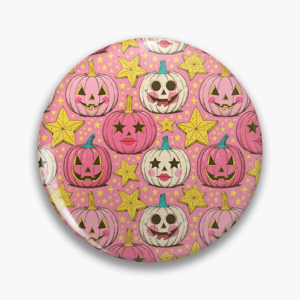 Item preview, Retro Pink and Yellow Pumpkin Pattern designed and sold by Derek Gillette.