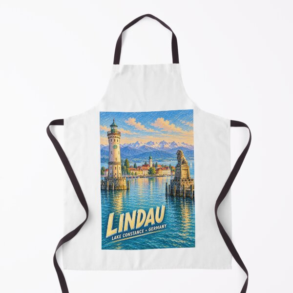 Aperçu de l'œuvre Lindau - Lac de Constance - Allemagne créée et vendue par GoodOldVintage.