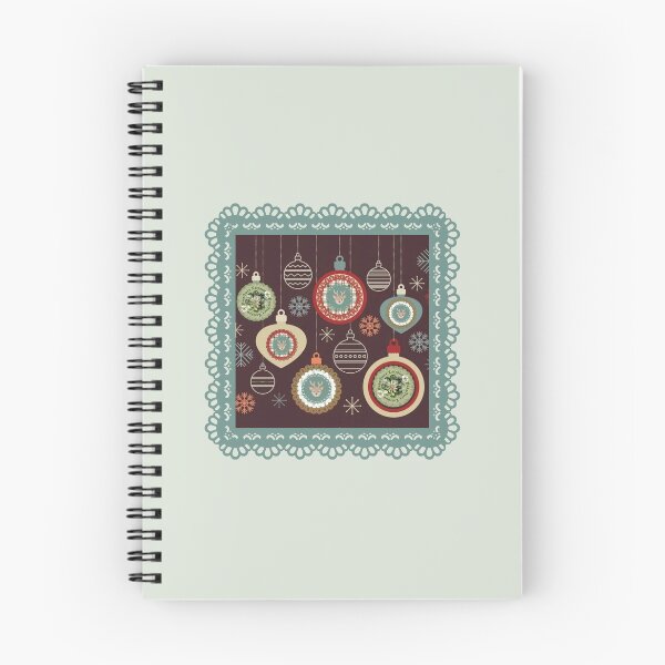 Item preview, Vintage Atomic Christmas Ornaments Pattern Holiday Decor Art designed and sold by Liberarteprint.