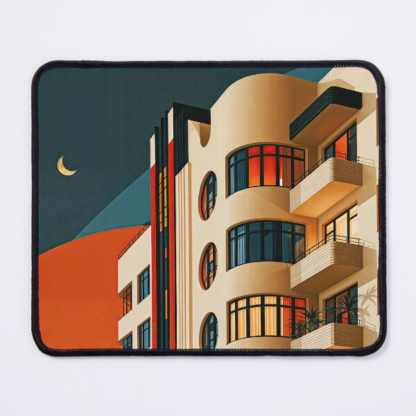 Item preview, Wall Art - Postcard - Modernist Sunset Apartment designed and sold by ForeverPrintsOK.