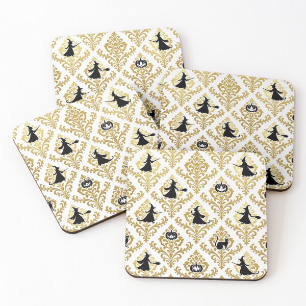 Item preview, Witches, Cats, Pumpkins & Damask designed and sold by DesignsByPrnces.