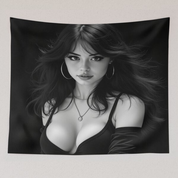 Item preview, Anya's Noir Side B | Black and White Beauty Portrait designed and sold by KasaHunterHarem.