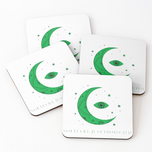 Item preview, Lucky Moon & Mystical Eye – Green Celestial Witchy Spiritual Design designed and sold by MoodLay.