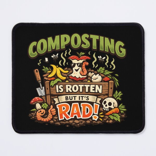 Item preview, Composting Is Rotten But It's Rad – Funny Composting Garden designed and sold by SidTastic .