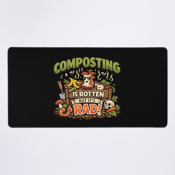 Item preview, Composting Is Rotten But It's Rad – Funny Composting Garden designed and sold by SidTastic .