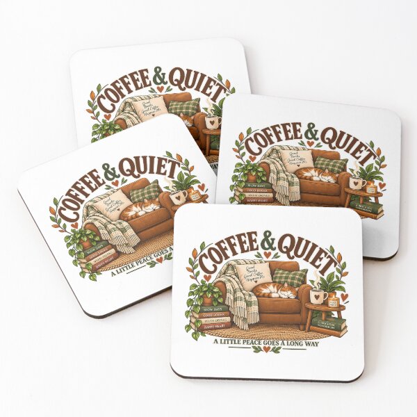 Item preview, Coffee & Quiet — Cozy Lifestyle Design designed and sold by GL Digital Artwork .