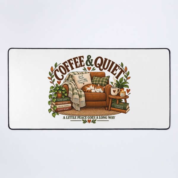 Item preview, Coffee & Quiet — Cozy Lifestyle Design designed and sold by GL Digital Artwork .