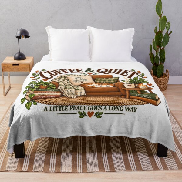 Item preview, Coffee & Quiet — Cozy Lifestyle Design designed and sold by GL Digital Artwork .