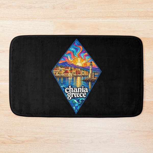 Item preview, Chania Crete Greece Travel Stained Glass Art designed and sold by TomFrontierArt.