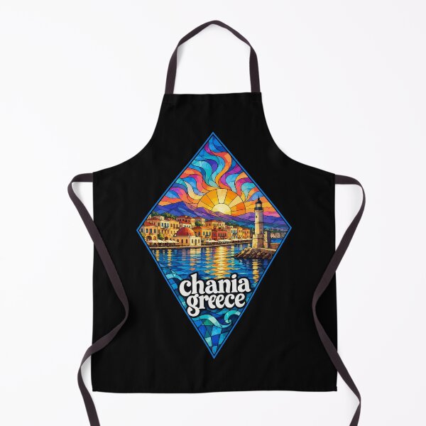 Item preview, Chania Crete Greece Travel Stained Glass Art designed and sold by TomFrontierArt.