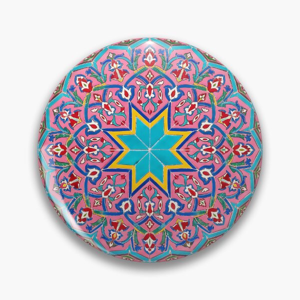 Item preview, Copy of Persian Tile Mosaic Traditional Blue Arabesque Pattern Iranian Architecture Art designed and sold by yousefi.