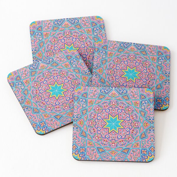Item preview, Copy of Persian Tile Mosaic Traditional Blue Arabesque Pattern Iranian Architecture Art designed and sold by yousefi.