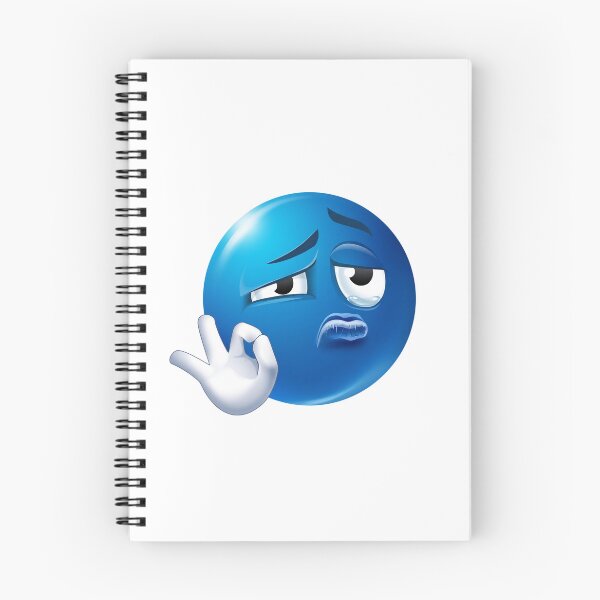 Item preview, Sad Blue Face Emoji Showing OK Gesture designed and sold by Tom-Riley.