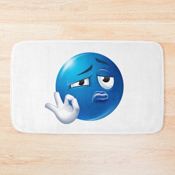 Item preview, Sad Blue Face Emoji Showing OK Gesture designed and sold by Tom-Riley.