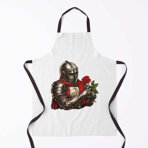 Item preview, Chivalrous Knight Holding A Crimson Rose designed and sold by TeamDzShirt.