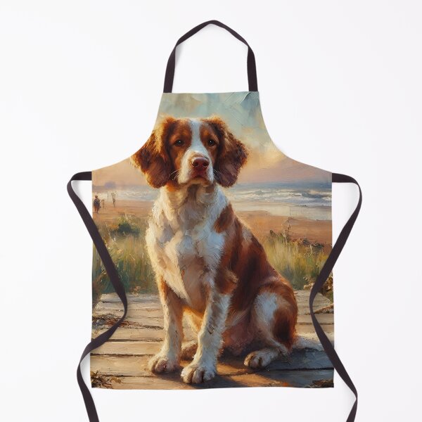 Item preview, Brittany Spaniel on the Boardwalk designed and sold by TinCatOutPost.