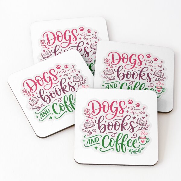 Item preview, Dogs Books and Coffee Cozy Reading Life designed and sold by ExploreAura Studio.