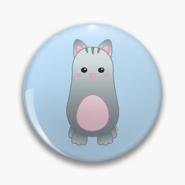 Item preview, Cute Pastel Baby Gray Cat - Kawaii Chibi illustration designed and sold by Agamaji.