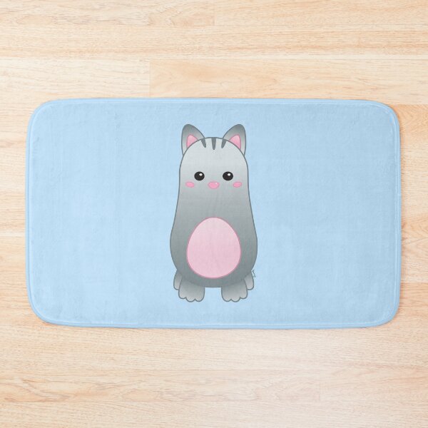 Item preview, Cute Pastel Baby Gray Cat - Kawaii Chibi illustration designed and sold by Agamaji.