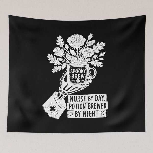 Item preview, Halloween Nurse Coffee – Nurse by Day, Potion Brewer by Night designed and sold by Art-Arcade6.