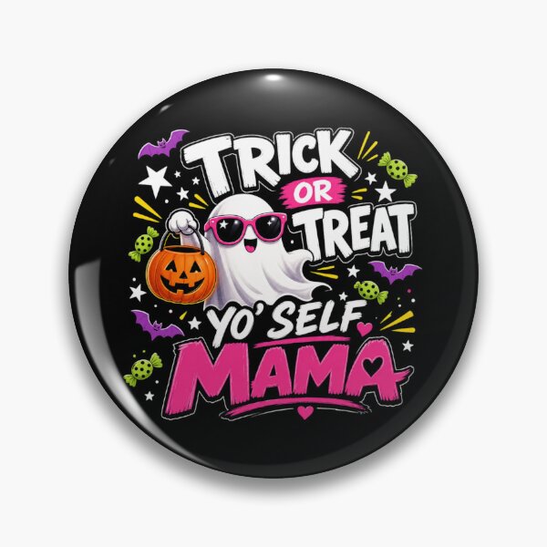 Item preview, Trick or Treat Yo Self Mama Halloween Ghost designed and sold by shirt-hard-top1.