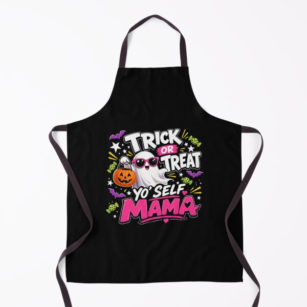 Item preview, Trick or Treat Yo Self Mama Halloween Ghost designed and sold by shirt-hard-top1.