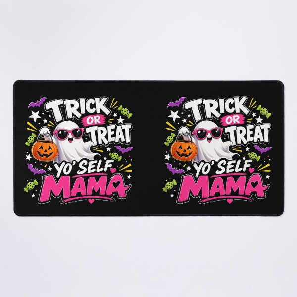 Item preview, Trick or Treat Yo Self Mama Halloween Ghost designed and sold by shirt-hard-top1.