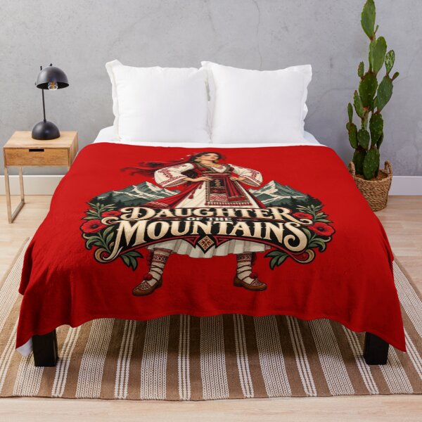 Item preview, Daughter of the Mountains traditional nature design designed and sold by VisualLine.al.