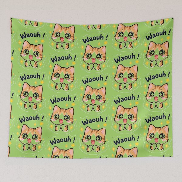 Item preview, Wow! Cat sticker designed and sold by MrBoutik.