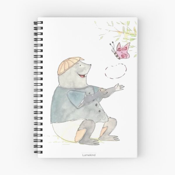 Item preview, Mole and Butterfly - Whimsical Woodland Watercolor Art designed and sold by lumekind.