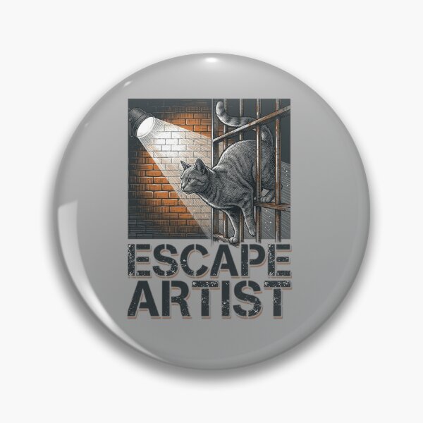 Item preview, Escape Artist Funny Prison Break Cat Jailbreak Lover Gift Idea designed and sold by FurRealStudioCo.