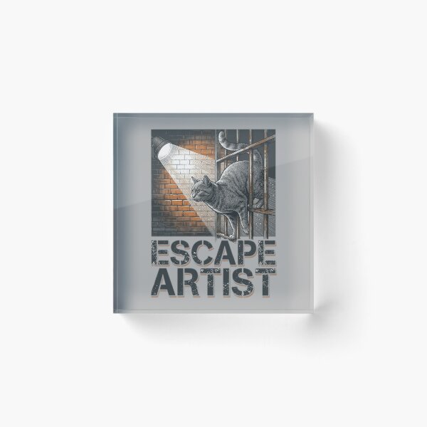 Item preview, Escape Artist Funny Prison Break Cat Jailbreak Lover Gift Idea designed and sold by FurRealStudioCo.