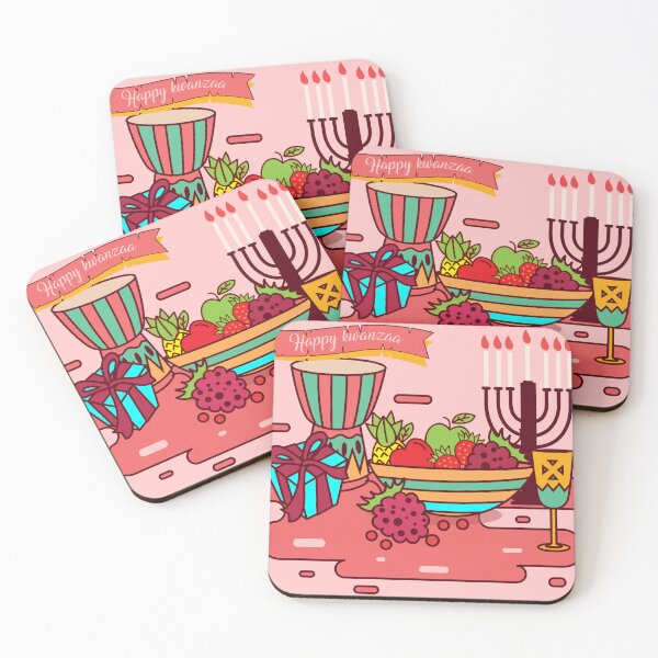 Item preview, pink happy kwanzaa designed and sold by Gossip Rag.