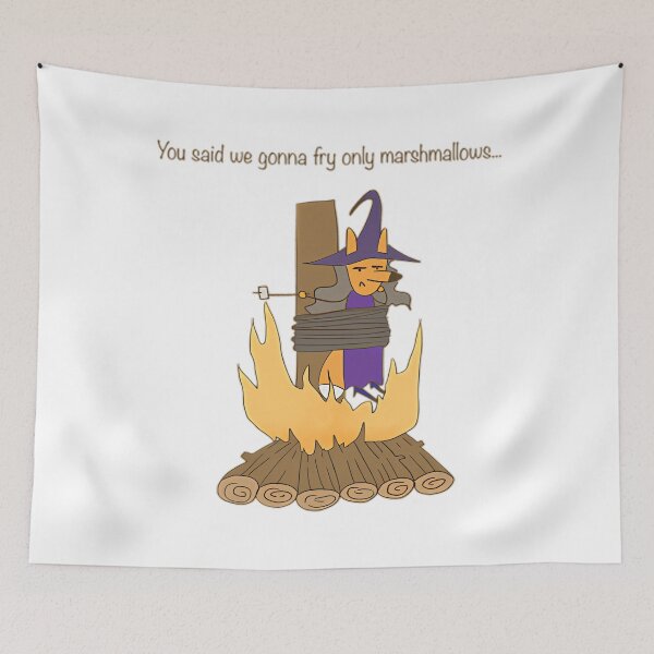 Item preview, Medieval Fox Burning Witch designed and sold by TeamDzShirt.
