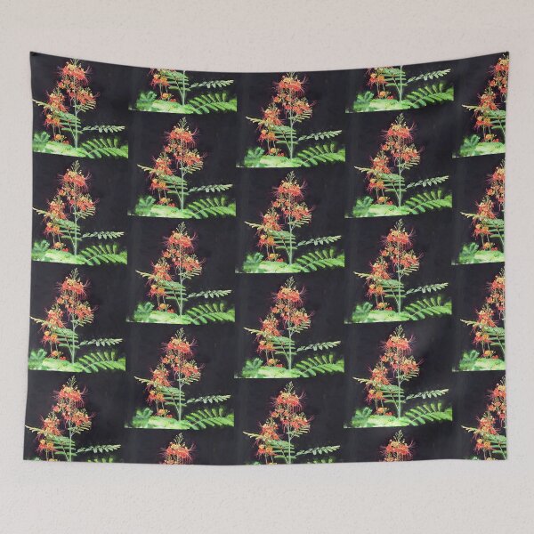 Item preview, Red and Orange Caesalpinia Blossoms designed and sold by RichFrancoCars.
