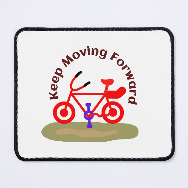 Item preview, Keep Moving Forward Cute Bicycle Art Minimalist Red Bike designed and sold by AWADHESH  CHAURASIA.