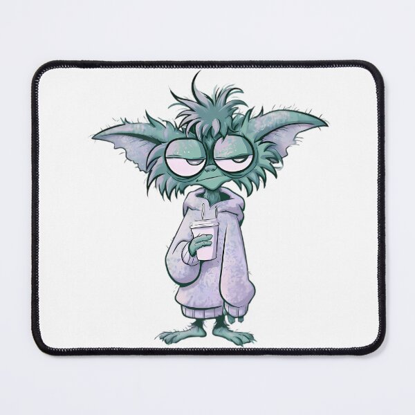 Item preview, Exhausted Cartoon Gremlin designed and sold by Retro Whimsy.