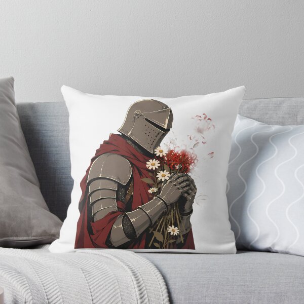Item preview, Medieval Knight With A Bouquet Of Spider Lilies And Daisies designed and sold by TeamDzShirt.