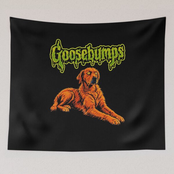 Item preview, retro vintage comic halloween horror goosebumps dog 90s designed and sold by Blck-Acid-Devil.