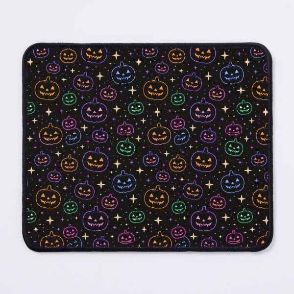 Item preview, Neon Halloween Pumpkin Drawn Pattern designed and sold by Derek Gillette.