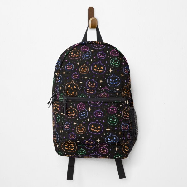 Item preview, Neon Halloween Pumpkin Drawn Pattern designed and sold by Derek Gillette.