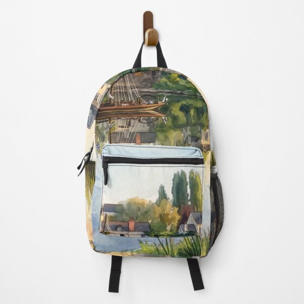 Item preview, 	 Loire River Village & Traditional Gabarre designed and sold by M.ALK.Watercolor.