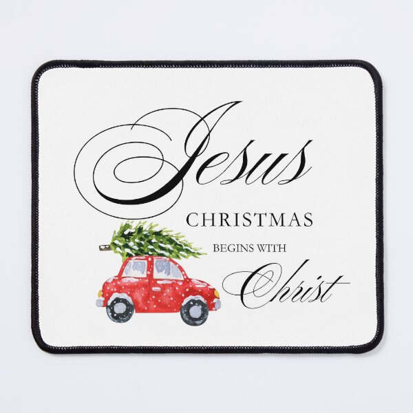 Item preview, Jesus — Christmas Begins with Christ | Christian Christmas Design designed and sold by Our Bible Journey.