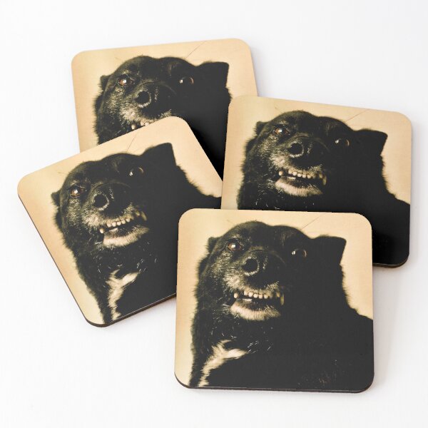 Item preview, Funny Black Dog with Toothy Grin designed and sold by MooTravels.