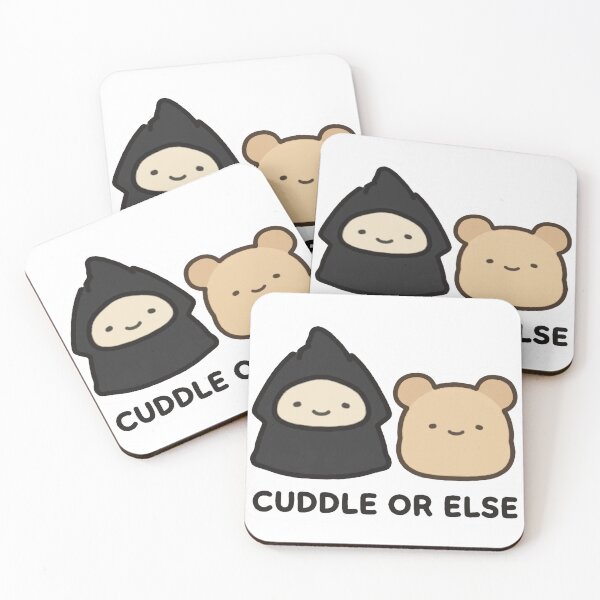 Item preview, Cute Chibi Grim Reaper Hugging Teddy Bear Cuddle Or Else Halloween Sticker designed and sold by xiaoxiaochibi.