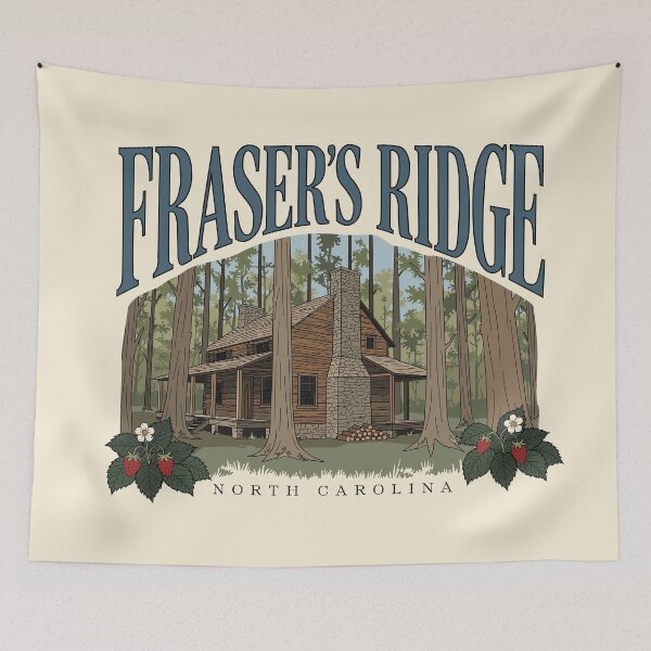 Item preview, Fraser's Ridge - Retro Style Travel Logo - Destination Logo Design - Fictional Place designed and sold by Chalene Warner.