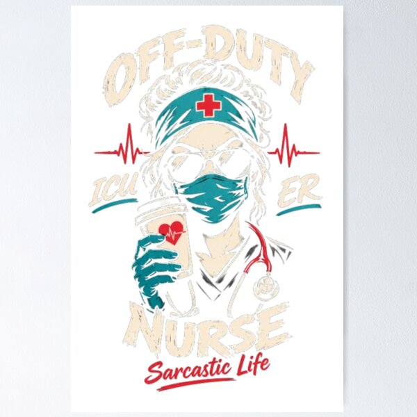 Item preview, Off-Duty ICU ER Nurse Sarcastic Life Night Shift designed and sold by A-to-y.